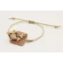 Pulsera nudo serpiente en oro palido rectangulo ro
