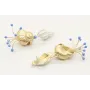 Pendinetes caracola esmaltada blanca con caracola 