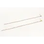 Pendientes largos cadena eslabón con bolita esmalt