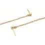 Pendientes largos cadena eslabón con bolita esmalt