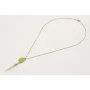 Collar cadena eslabón plano oro mate con pieza esm