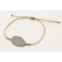 Pulsera nudo serpiente oro palido con pieza esmalt