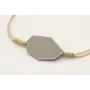 Pulsera nudo serpiente oro palido con pieza esmalt