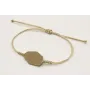 Pulsera nudo serpiente oro palido con pieza esmalt