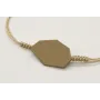 Pulsera nudo serpiente oro palido con pieza esmalt