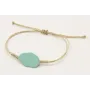 Pulsera nudo serpiente oro palido con pieza esmalt