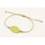 Pulsera nudo serpiente oro palido con pieza esmalt