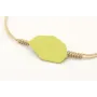 Pulsera nudo serpiente oro palido con pieza esmalt