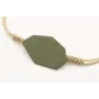 Pulsera nudo serpiente oro palido con pieza esmalt