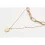 Collar cadena eslabón estriado y cadena eslabón co