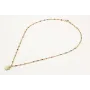 Collar cadena de acero inoxidable de bolitas esmal