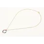 Collar con cadena de acero inoxidable y colgante a