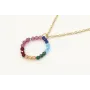Collar con cadena de acero inoxidable y colgante a