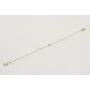 Pulsera cadena eslabón pequeño oro brillo con bril