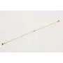 Pulsera cadena eslabón pequeño oro brillo con bril