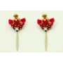 Pendientes sagrado corazón agujeros con burruño fa