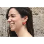Pendientes sagrado corazón agujeros con burruño fa