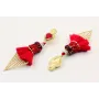 Pendientes perno sagrado corazón con corazón miyuk