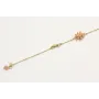 Pulsera cadena microbola en oro mate con estrella 