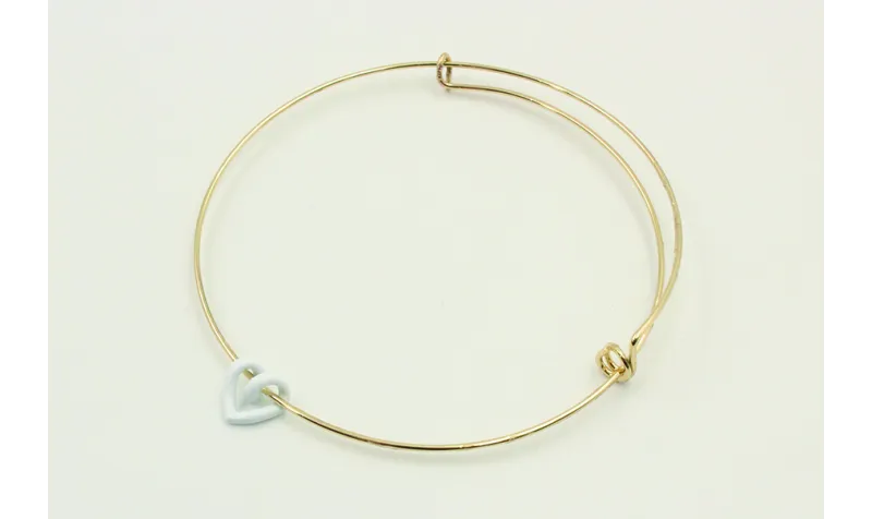 Pulsera acero inoxidable nudo corredizo con hueco 