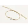 Pulsera nudo serpiente dorado con corazón hueco bl