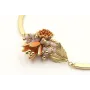 Pulsera semirigida con burruño facetadas lilas, fl