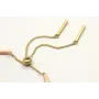 Pulsera semirigida con bolas rositas, caballito de