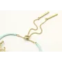 Pulsera semirrigida en turquesa con rama de coral 