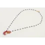 Collar cadena facetadas azulonas con burruño facet