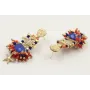 Pendientes perno sol con burruño corales, estrella