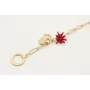 Pulsera cadena eslabón rectangular con estrella co