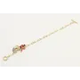 Pulsera cadena eslabón ovalados con colgante abani