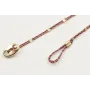 Pulseras micro driza colores morado,lila y oro con