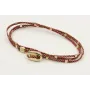 Pulseras micro driza colores granate y oro con tub