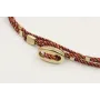 Pulseras micro driza colores granate y oro con tub