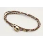 Pulseras micro driza colores azul,rojo y oro con t