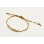 Pulsera hilo macrame marrón claro nudo macrame con