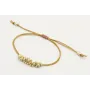 Pulsera hilo macra,e marrón claro con nudo macrame