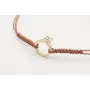 Pulsera nudo serpiente en color oro rosa con anill
