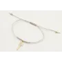 Pulsera nudo serpiente colo platedo con colgante l