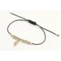 Pulsera hilo macarme verde con nudo macrame platea