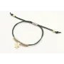 Pulsera hilo macarme verde con nudo macrame platea