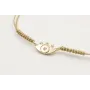 Pulsera macrame microdriza dorado con ojo turco do