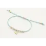 Pulsera hilo macrame menta con nudo macrame microd