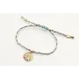 Pulsera trenzada hilo macrame con colgante estrell
