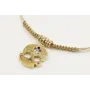 Pulsera hilo macarme oro palido con nudo macrame d