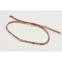 Pulsera hilo granate,oro y microdrusa oro rosa nud