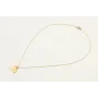 Collar cadena eslabón pequeño dorado con colgante
