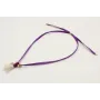 Collar seda color morada con colgante caracola bor