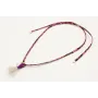Collar lazo liberty morado,marróm,salmón con colga
